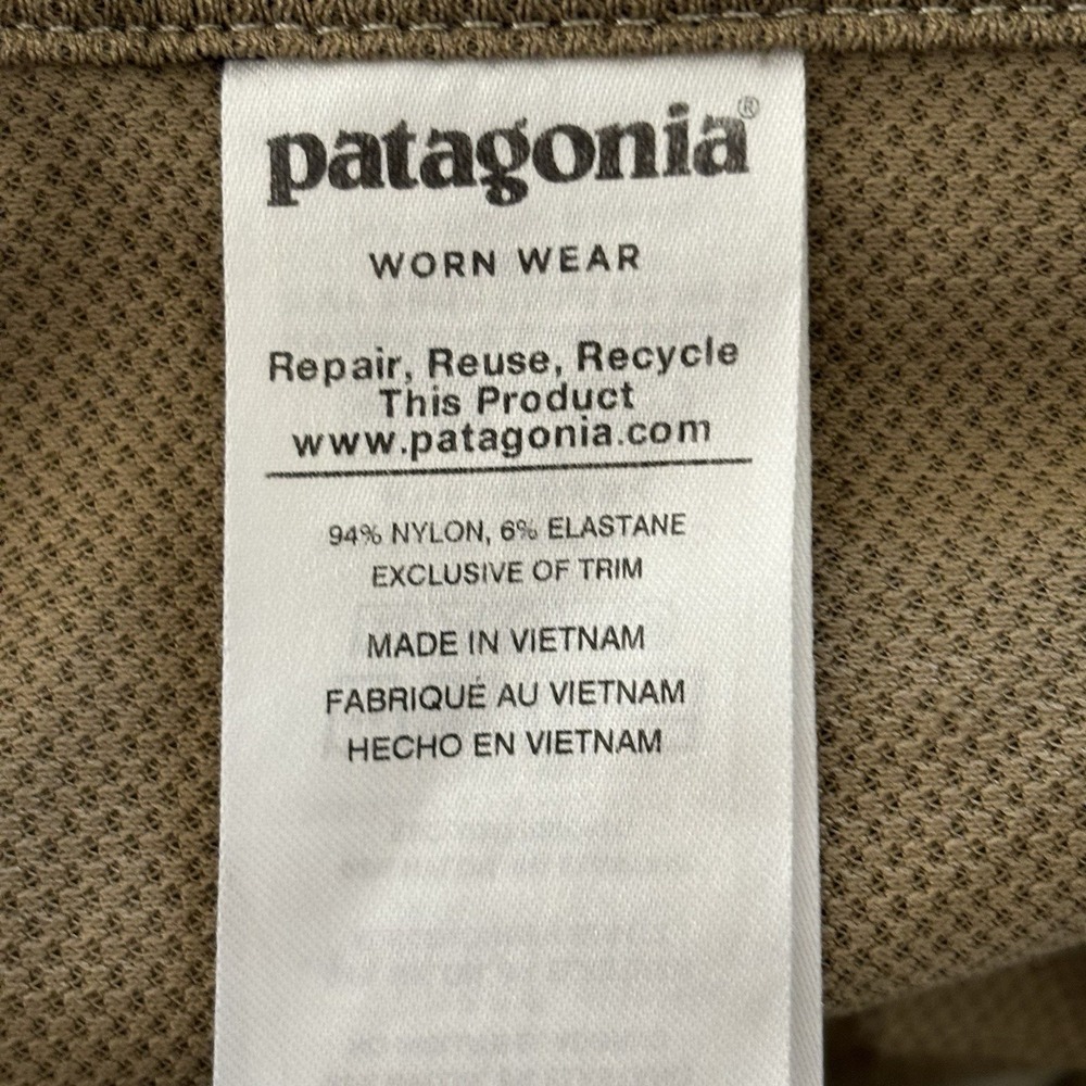 Patagonia Quandary Pants Gorpcore 18 Tan Hiking Granola Convertible Activewear - Picture 8 of 15